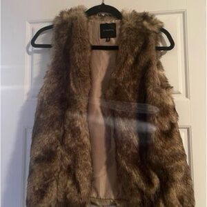 Faux fur vest